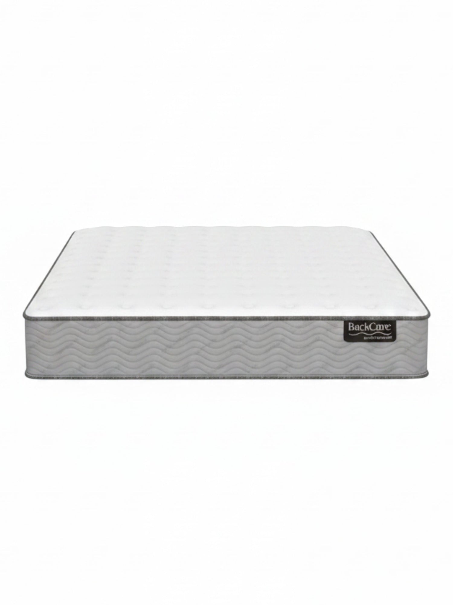Matelas ferme TOCO Meubles BackCare Duo avec ressorts ensachés et mousse gel rafraîchissante sur fond blanc