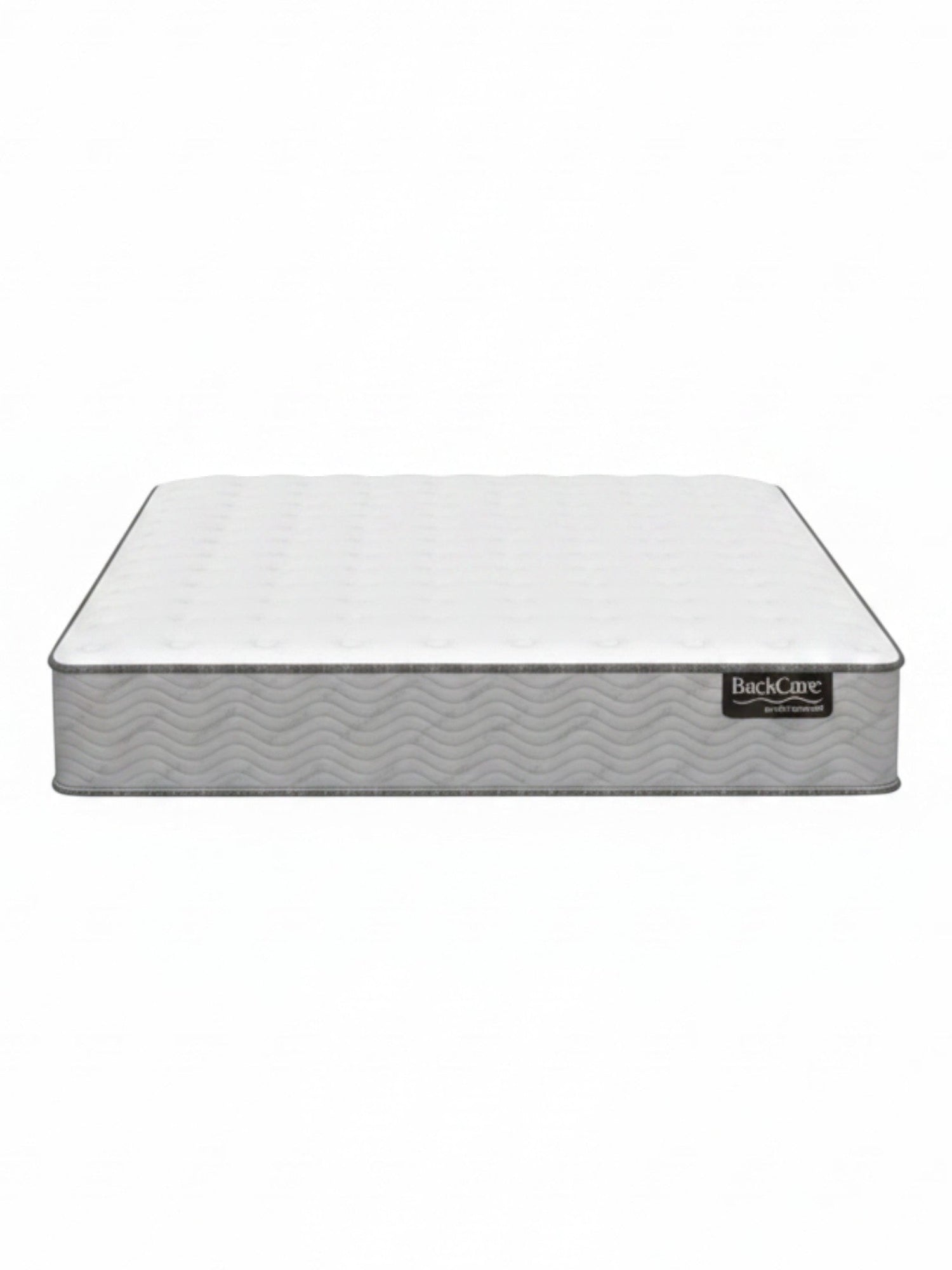 Matelas ferme TOCO Meubles BackCare Duo avec ressorts ensachés et mousse gel rafraîchissante sur fond blanc