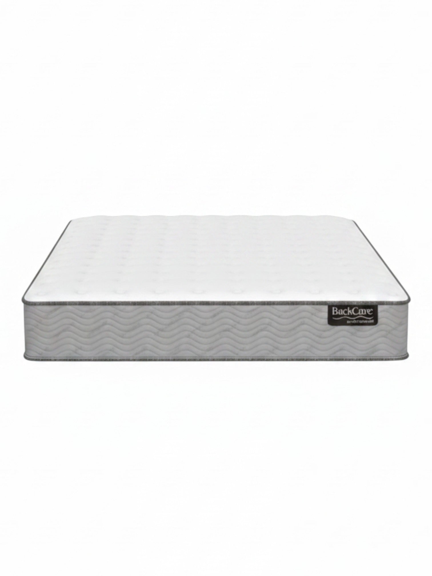 Matelas ferme TOCO Meubles BackCare Duo avec ressorts ensachés et mousse gel rafraîchissante sur fond blanc