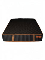 Matelas hybride TOCO Meubles Copper Sleep XF noir et cuivre, 13 pouces, ferme avec ressorts ensachés et gel de cuivre.