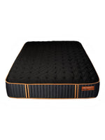 Matelas hybride TOCO Meubles Copper Sleep TT noir avec détails cuivrés et surface texturée
