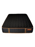 Matelas hybride TOCO Meubles Copper Sleep TT noir avec détails cuivrés et surface texturée