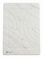 Matelas Ultra Firm TOCO Meubles très grand avec tissu rafraîchissant blanc et motif ondulé moderne