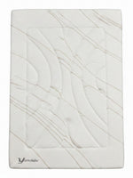 Matelas Ultra Firm TOCO Meubles très grand avec tissu rafraîchissant blanc et motif ondulé moderne