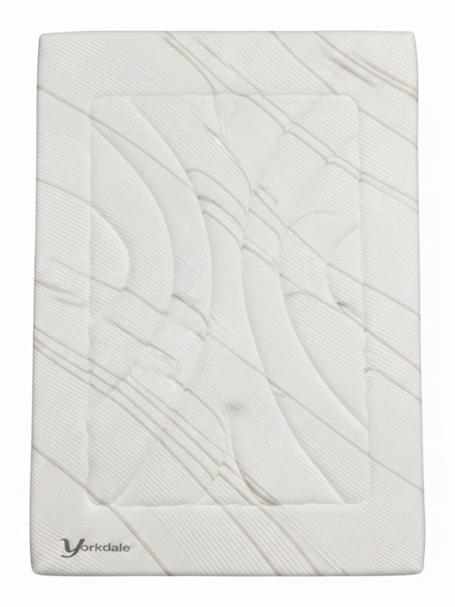 Matelas Ultra Firm TOCO Meubles très grand avec tissu rafraîchissant blanc et motif ondulé moderne