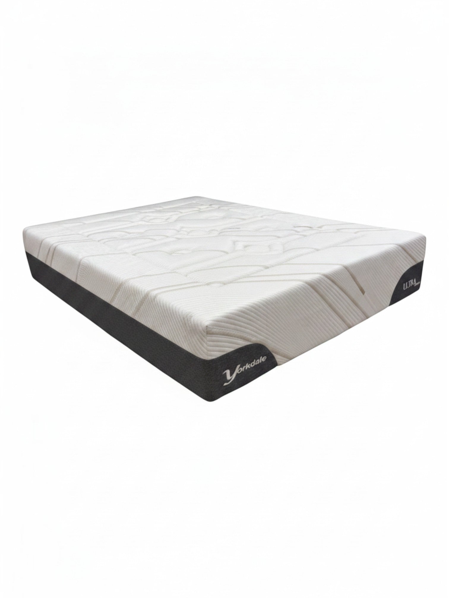 Matelas TOCO Meubles Ultra Medium avec mousse rafraîchissante et tissu de luxe blanc et gris
