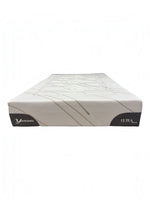 Matelas TOCO Meubles Ultra Medium avec tissu rafraîchissant blanc et côtés gris, vue de face