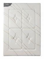 Matelas Ultra Plush TOCO Meubles blanc avec motif matelassé et gel rafraîchissant, vue de dessus