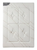 Matelas Ultra Plush TOCO Meubles blanc avec motif matelassé et gel rafraîchissant, vue de dessus