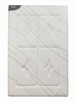 Matelas Ultra Plush très grand de TOCO Meubles avec tissu rafraîchissant blanc et motif matelassé élégant