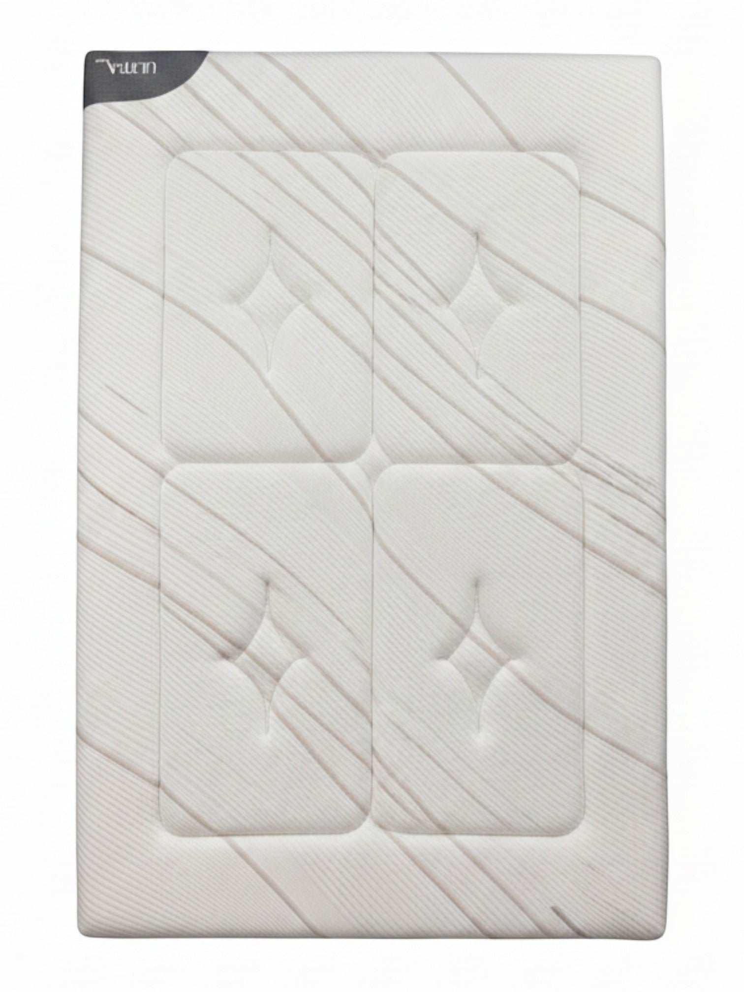 Matelas Ultra Plush très grand de TOCO Meubles avec tissu rafraîchissant blanc et motif matelassé élégant
