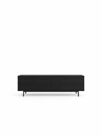 Meuble télé Denver 70 pouces noir de TOCO Meubles avec quatre portes de rangement et pieds fins
