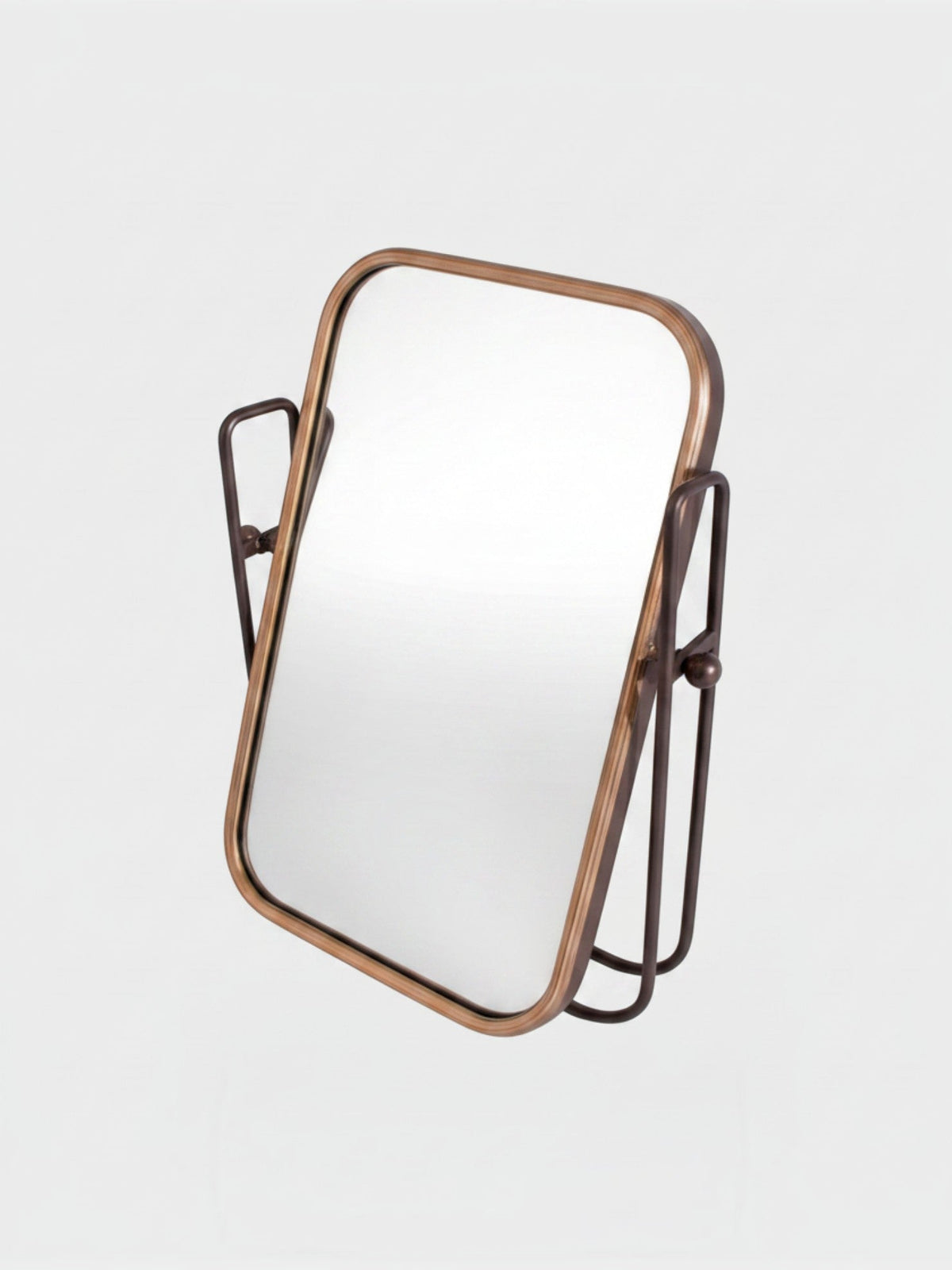 Miroir mural basculant TOCO Meubles en métal bicolore au design industriel épuré pour une décoration moderne.