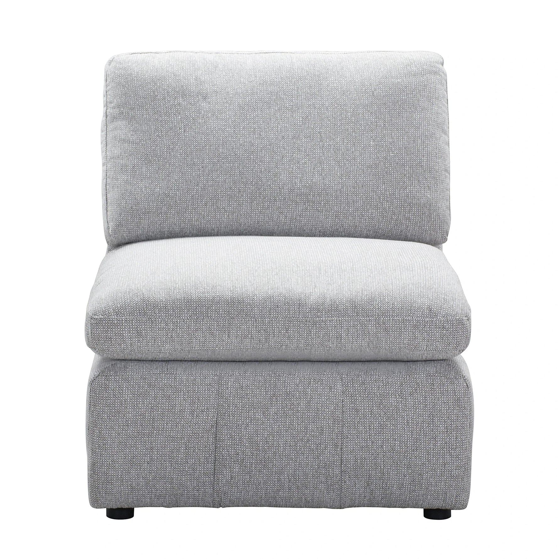 TOCO Meubles Modulaire Monaco gris clair, tissu, fauteuil d'angle confortable et reconfigurable.