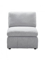 TOCO Meubles Modulaire Monaco gris clair, tissu, fauteuil d'angle confortable et reconfigurable.