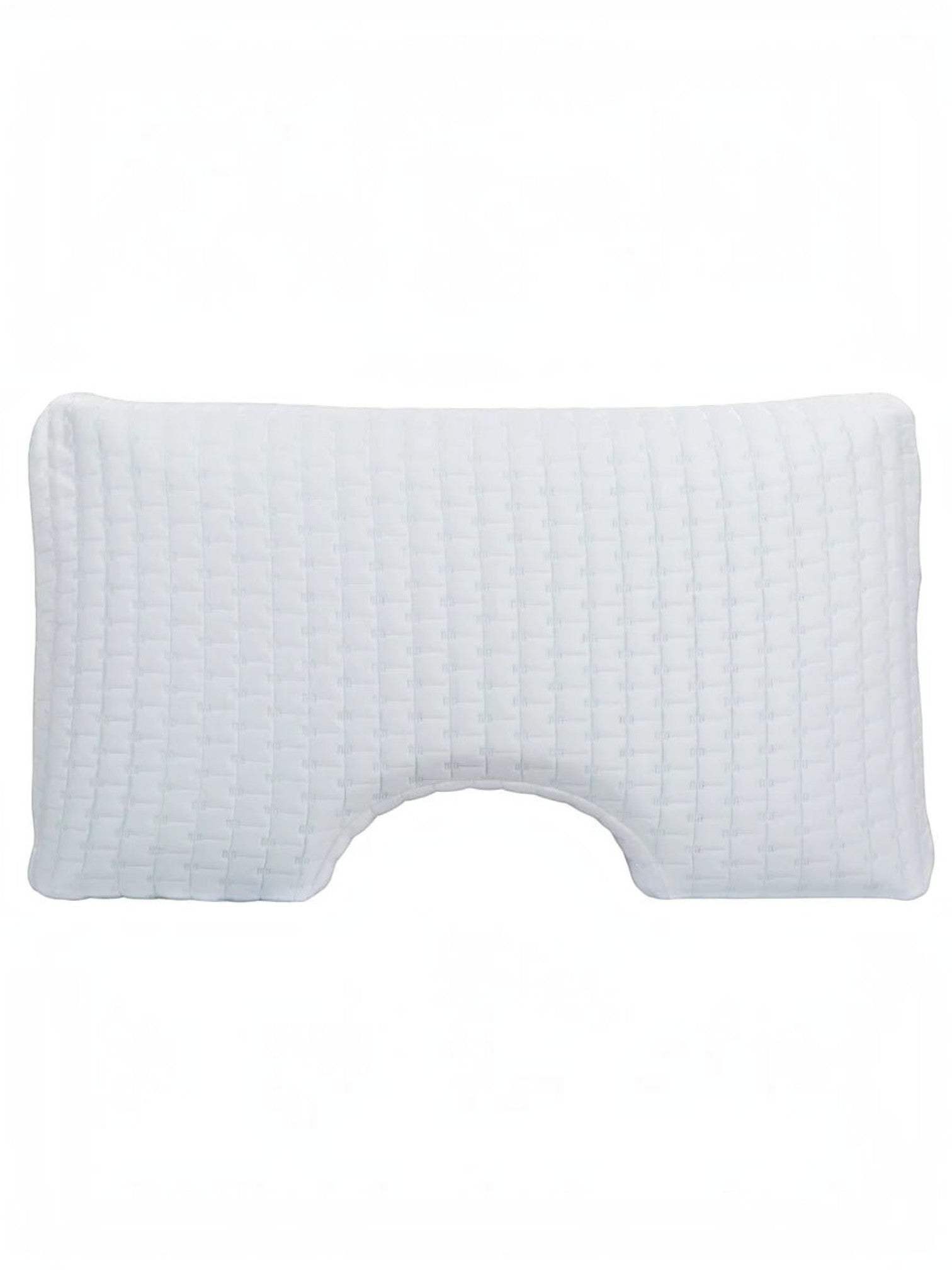 Oreiller ergonomique TOCO Meubles Bloo Ice blanc avec découpe pour épaules en mousse à mémoire de forme rafraîchissante