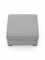Ottoman Alba TOCO Meubles gris en tissu texturé au design carré minimaliste