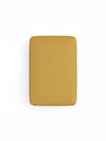 Ottoman Owick TOCO Meubles rectangulaire en tissu jaune tournesol vue de dessus