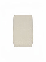 Ottoman Moka TOCO Meubles rectangulaire en tissu beige clair vue de dessus