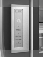 Panneau de commande numérique tactile en acier inoxydable du réfrigérateur MIDEA chez TOCO Meubles