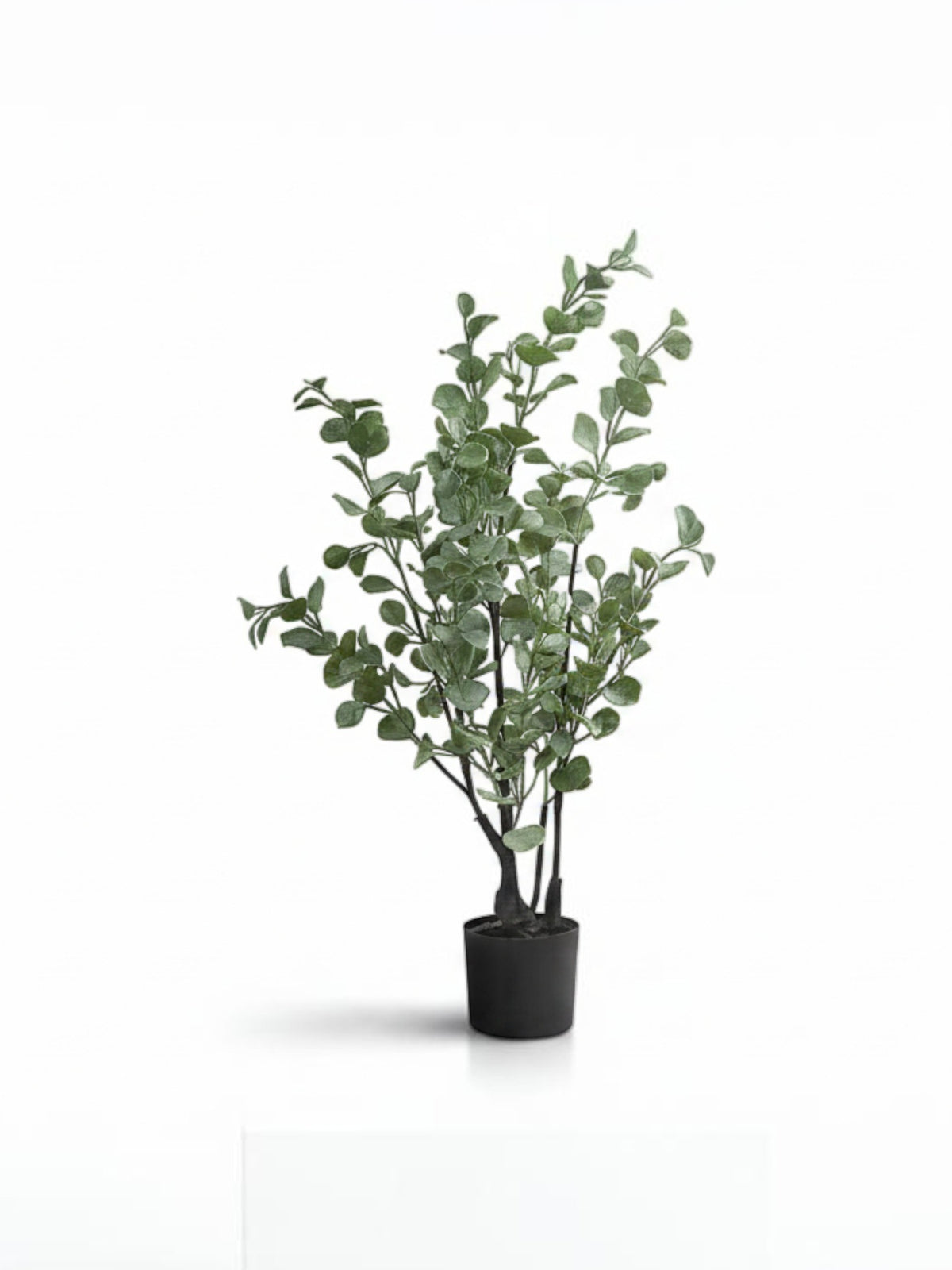 Plante artificielle eucalyptus TOCO Meubles au feuillage vert réaliste dans un pot noir décoratif