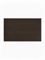 Plateau de table de salle à manger rectangulaire TOCO Meubles en bois brun foncé avec grain visible