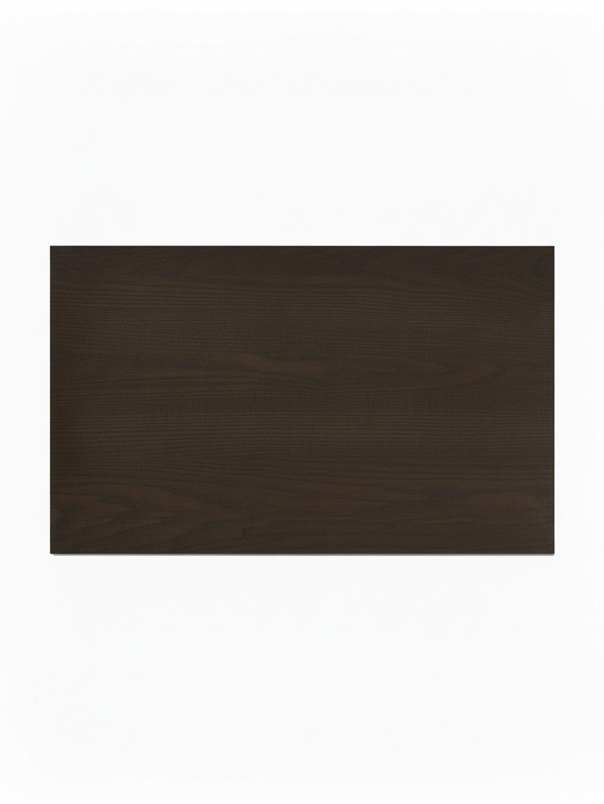 Plateau de table de salle à manger rectangulaire TOCO Meubles en bois brun foncé avec grain visible