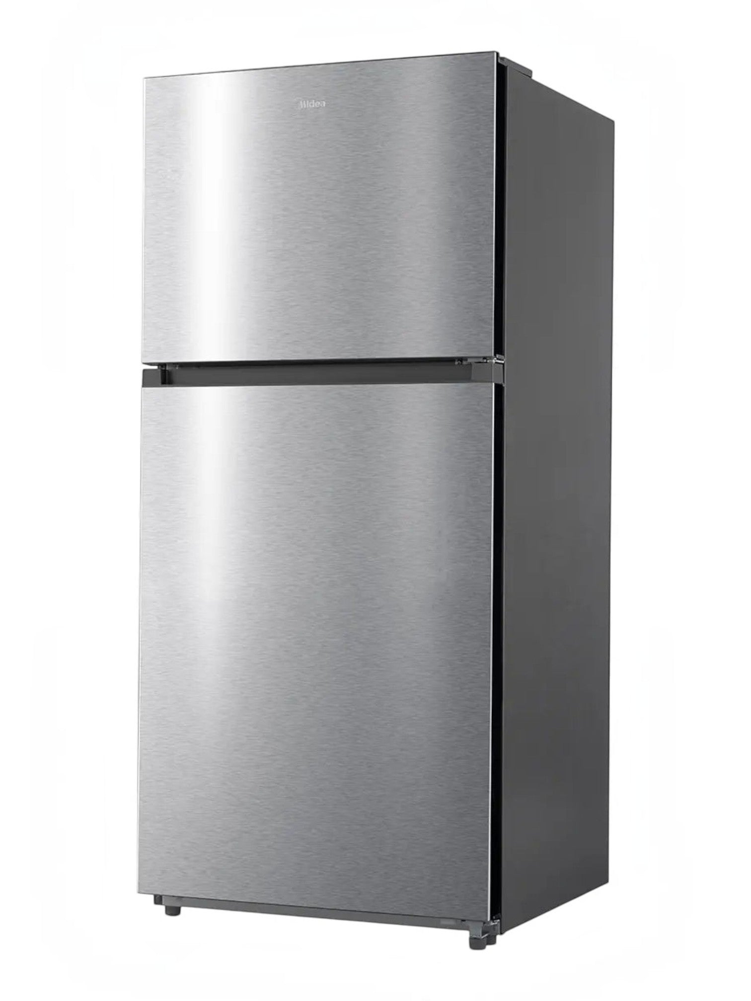 Réfrigérateur MIDEA à congélateur supérieur en acier inoxydable avec finition moderne chez TOCO Meubles