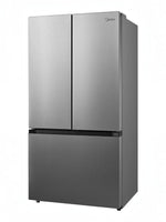Réfrigérateur MIDEA à portes françaises en acier inoxydable avec congélateur inférieur, vendu par TOCO Meubles