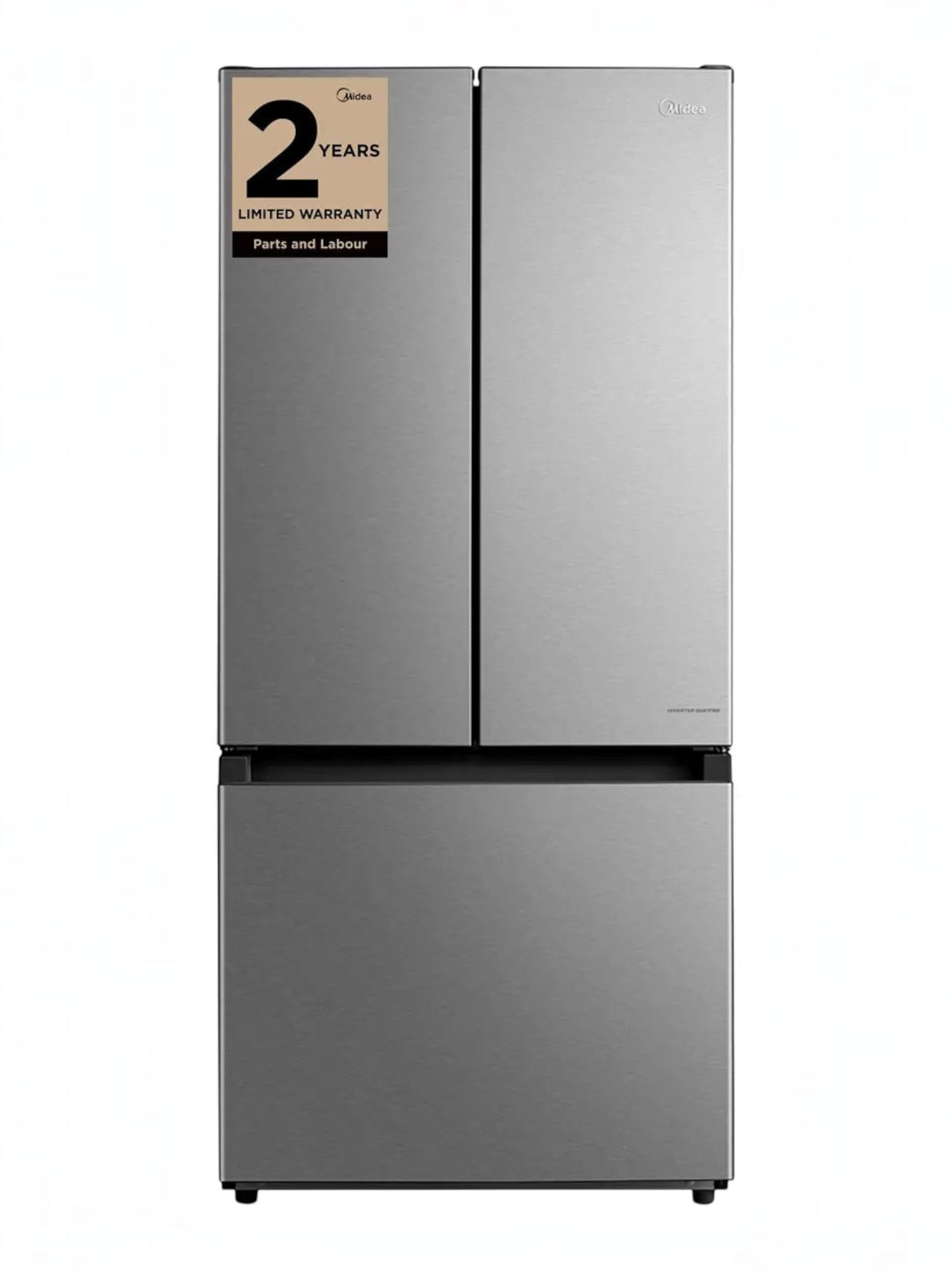 Réfrigérateur à portes françaises MIDEA 30 pouces en acier inoxydable avec poignées encastrées chez TOCO Meubles