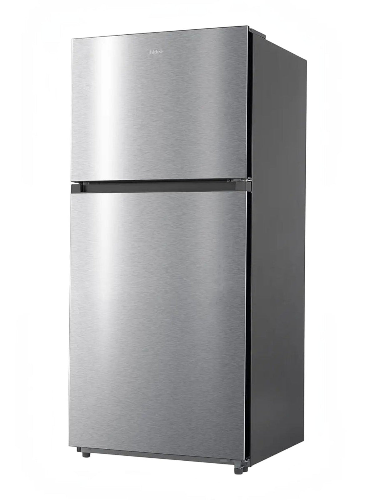Réfrigérateur MIDEA à congélateur supérieur en acier inoxydable avec finition moderne chez TOCO Meubles