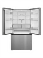 Réfrigérateur MIDEA à portes françaises en acier inoxydable de TOCO Meubles avec intérieur spacieux et éclairage LED