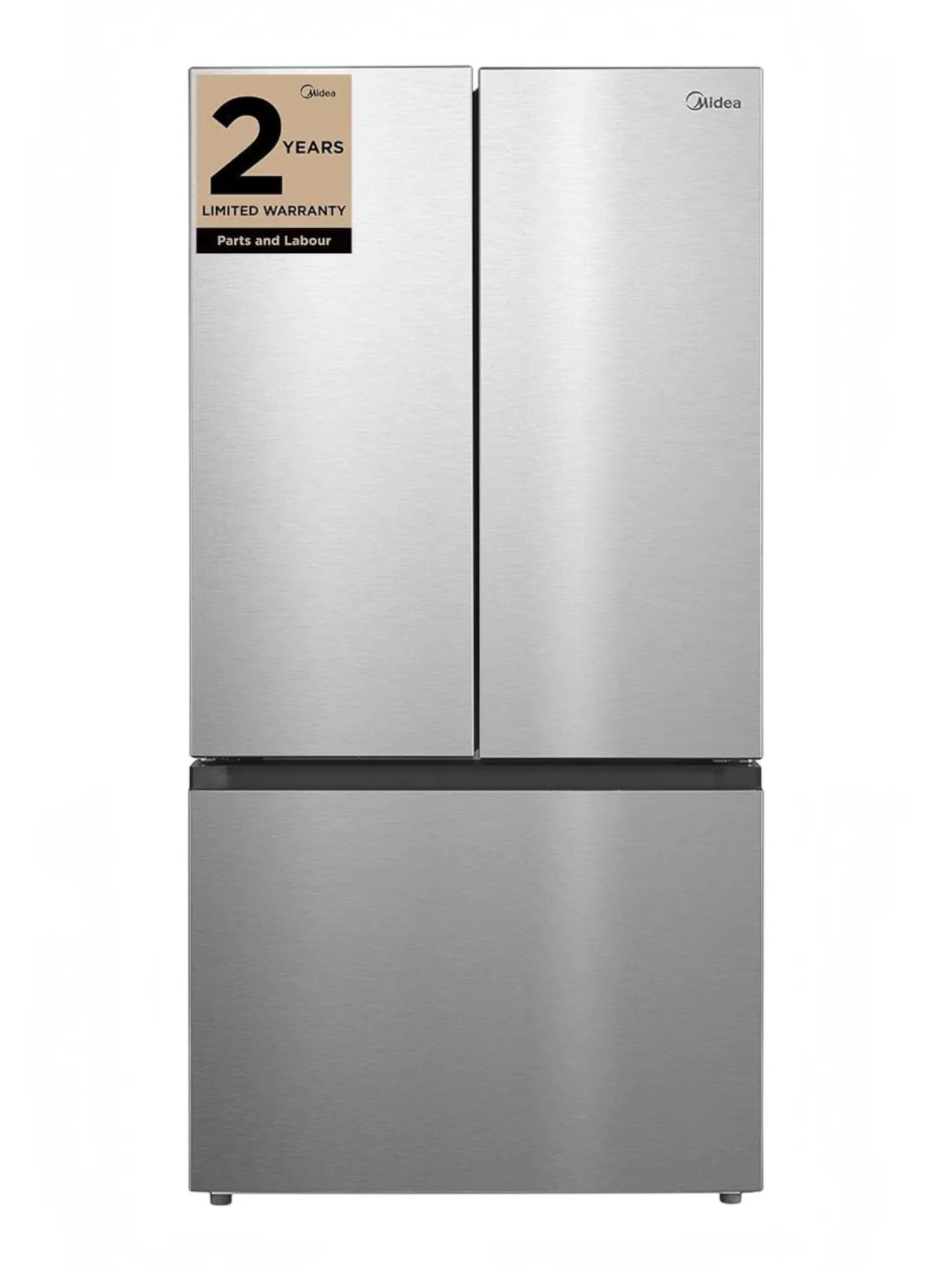 Réfrigérateur à portes françaises MIDEA en acier inoxydable avec garantie 2 ans chez TOCO Meubles