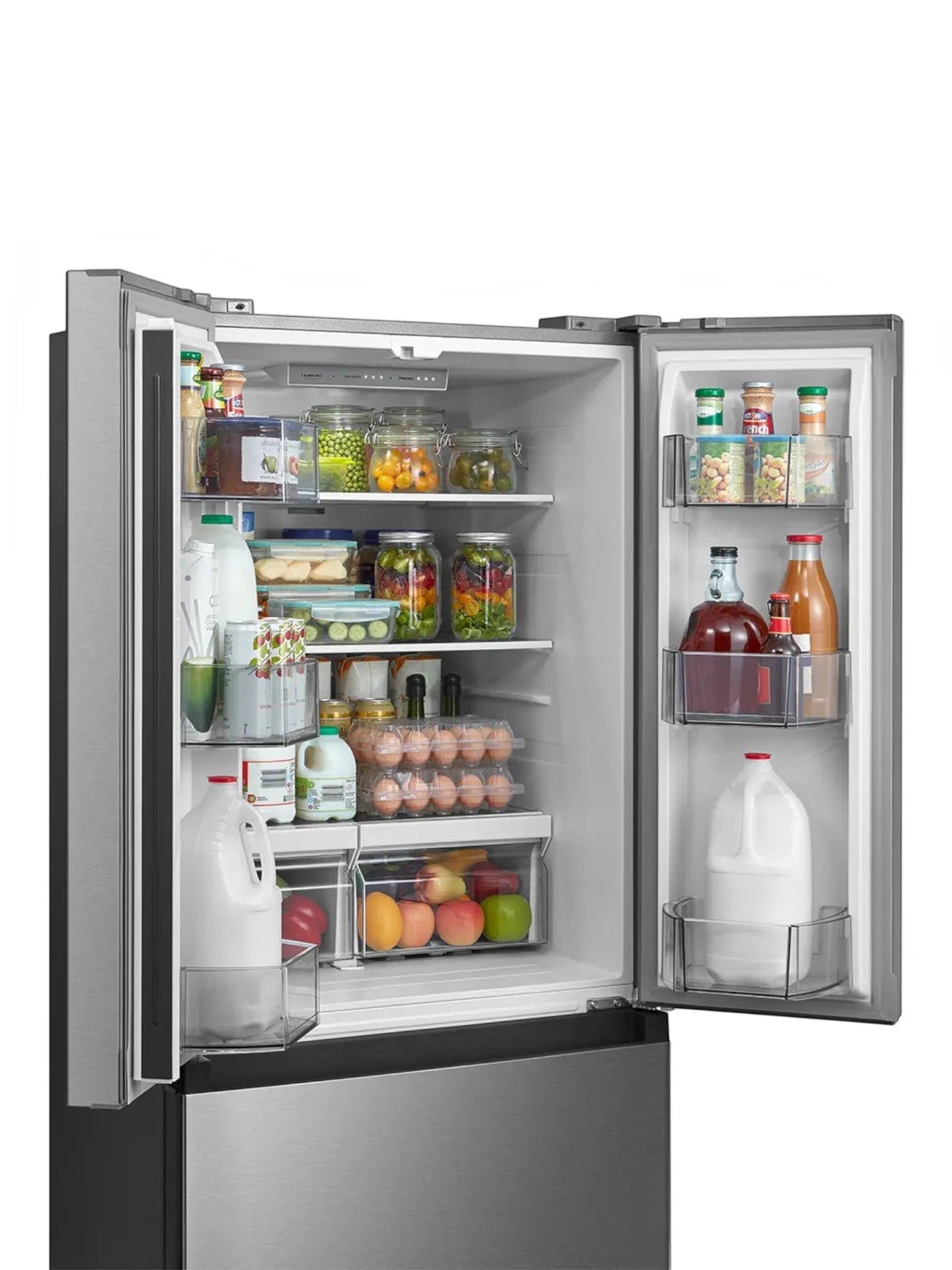 Réfrigérateur à portes françaises MIDEA de 30 pouces en acier inoxydable avec intérieur organisé par TOCO Meubles