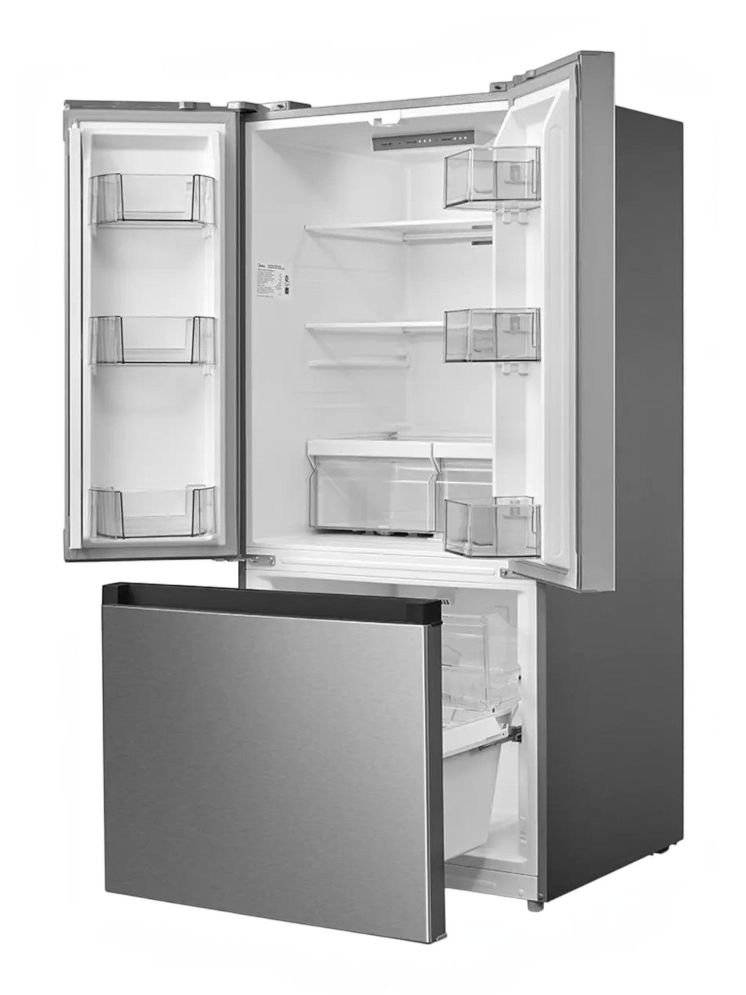 Réfrigérateur à portes françaises MIDEA 30 po en acier inoxydable avec tiroir congélateur chez TOCO Meubles