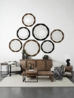 Sculpture décorative abstraite en métal noir Bastien de TOCO Meubles au design minimaliste et moderne