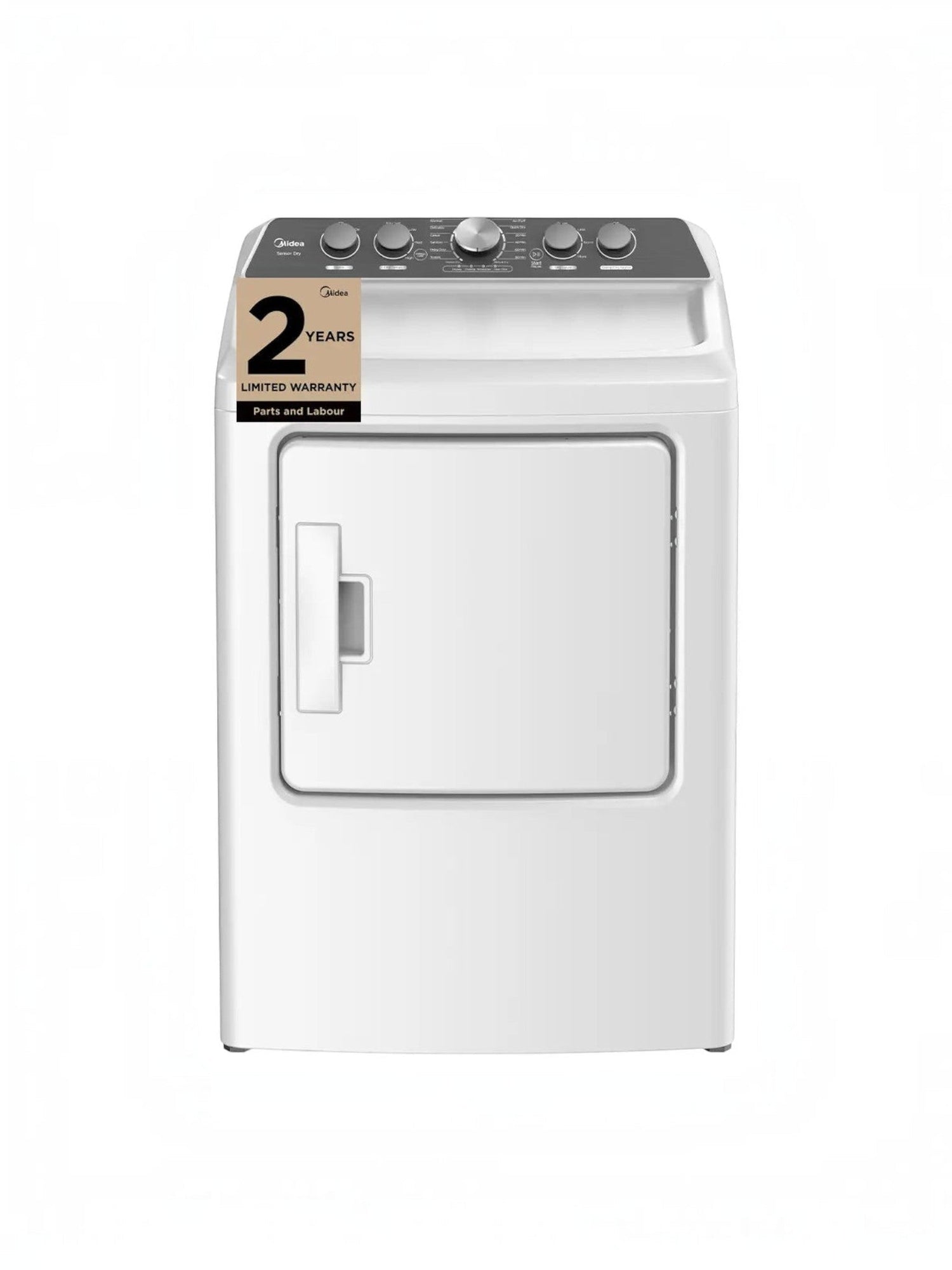 Sécheuse à chargement frontal blanche 6,7 pi³ TOCO Meubles avec panneau de commande supérieur et garantie de 2 ans