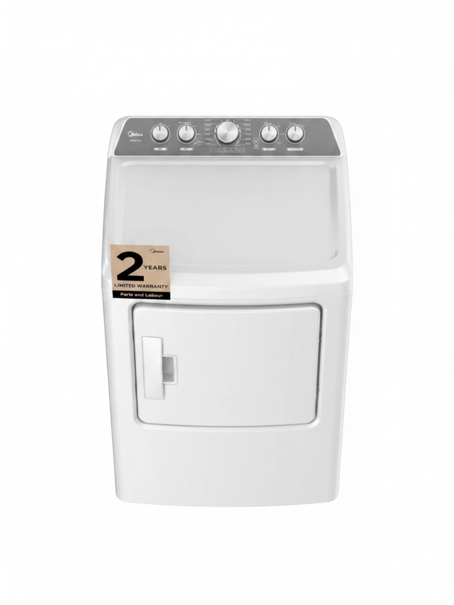 Sécheuse à chargement frontal TOCO Meubles blanche de 6,7 pi³ avec panneau de commande supérieur et garantie de 2 ans