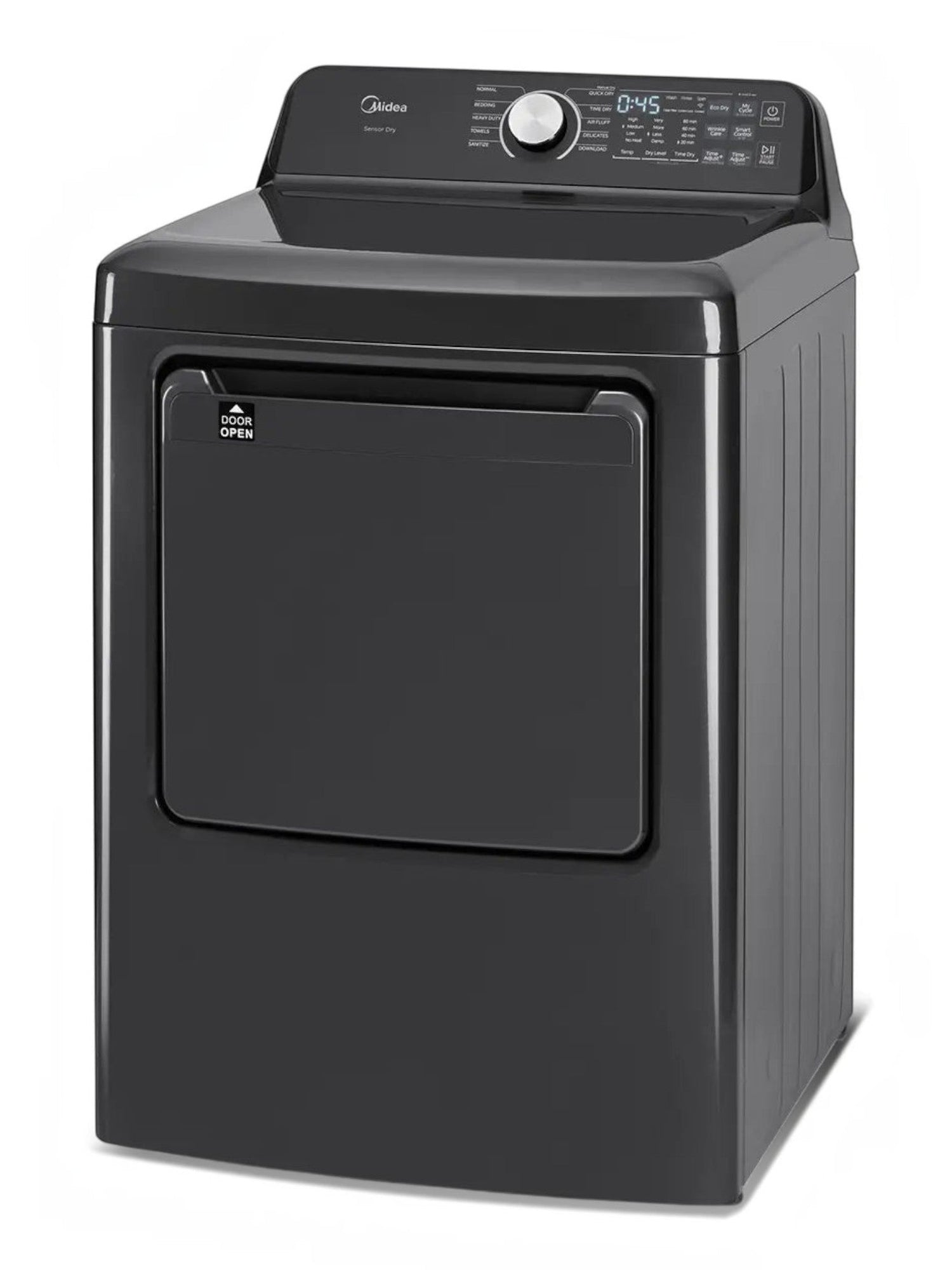 Sécheuse intelligente TOCO Meubles 7,0 pi³ avec tambour spacieux et panneau de commande numérique gris foncé
