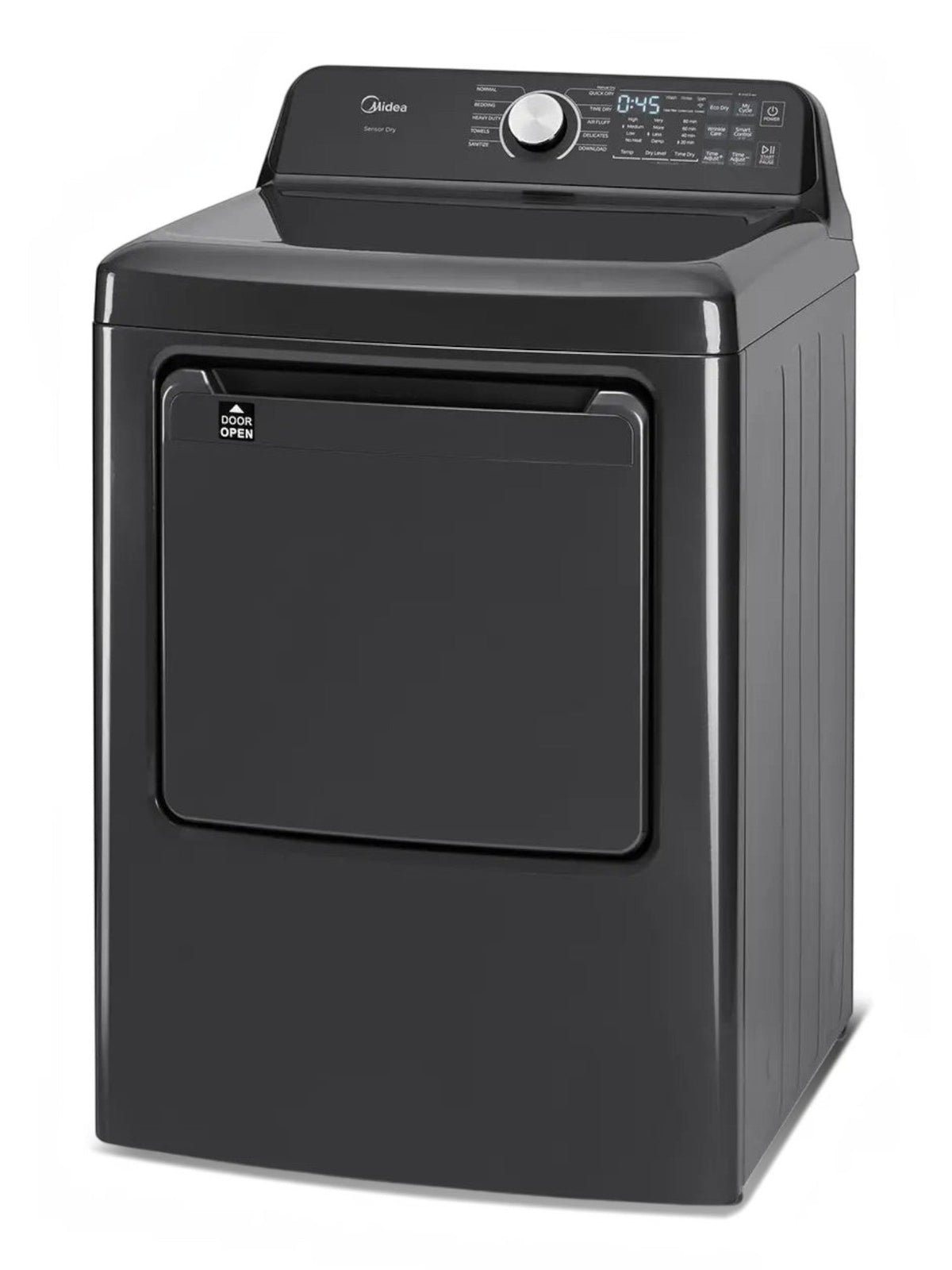 Sécheuse intelligente TOCO Meubles 7,0 pi³ avec tambour spacieux et panneau de commande numérique gris foncé