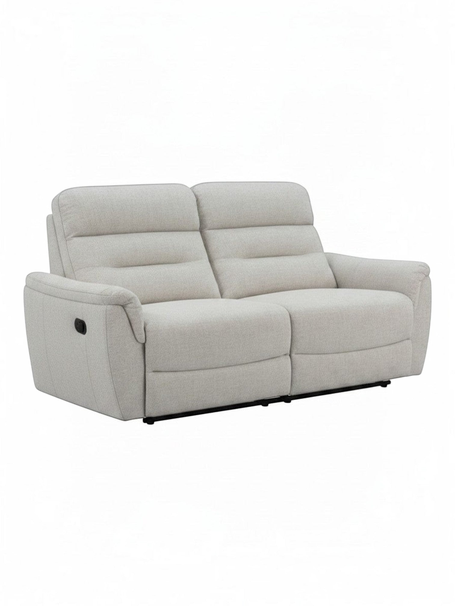 Sofa inclinable Hudson de TOCO Meubles en tissu beige clair, design moderne et confortable pour salon.