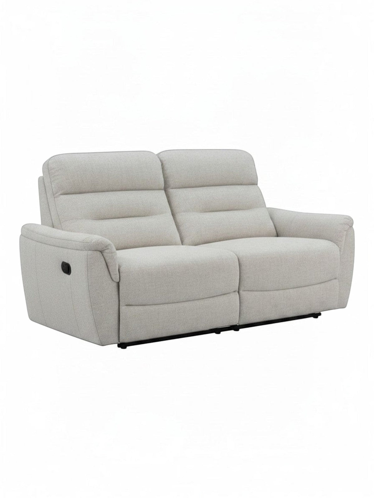 Sofa inclinable Hudson de TOCO Meubles en tissu beige clair, design moderne et confortable pour salon.