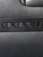 TOCO Meubles Sofa inclinable Warren gris foncé avec commandes intégrées et port USB.