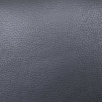 TOCO Meubles - Sofa inclinable Warren en cuir gris foncé, texture grainée, design moderne et confortable.