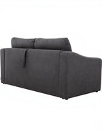 Sofa-lit convertible Ayana de TOCO Meubles en tissu gris anthracite, vue arrière montrant la structure élégante.