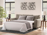 TOCO Meubles Sofa-lit Kaya gris anthracite, 2 coussins décoratifs, convertible en lit, design moderne.