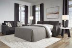 TOCO Meubles Sofa-lit Muna gris foncé, design polyvalent pour un salon confortable et accueillant.