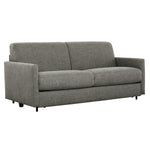 Toco Meubles Sofa-lit Omari gris chiné en tissu, design moderne et confortable pour salon.