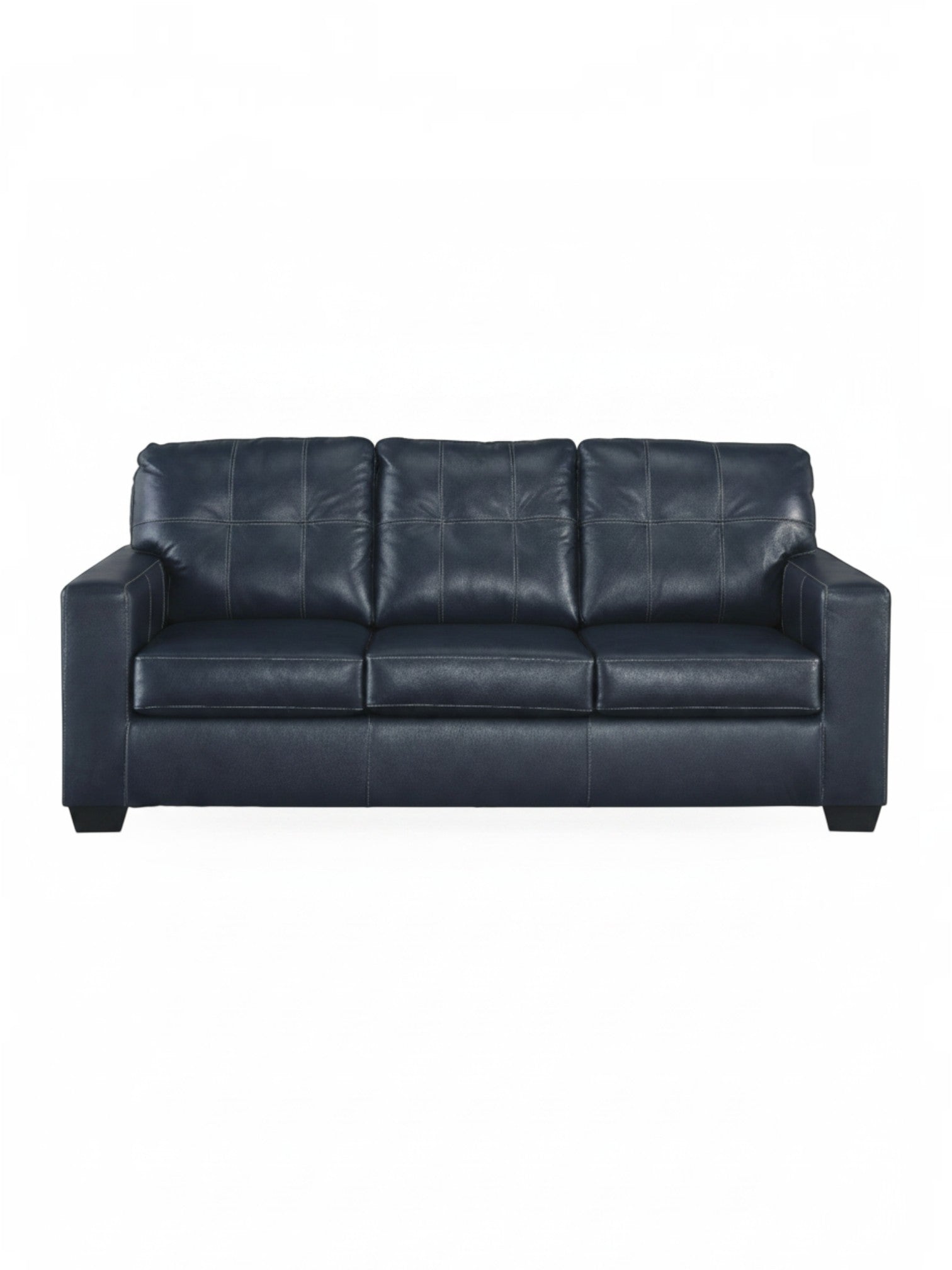 Sofa-lit sectionnel Leon bleu marine par TOCO Meubles avec coutures apparentes et design contemporain