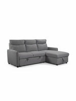 Sofa-lit sectionnel gris Olympe de TOCO Meubles avec méridienne réversible et fonction couchage pratique